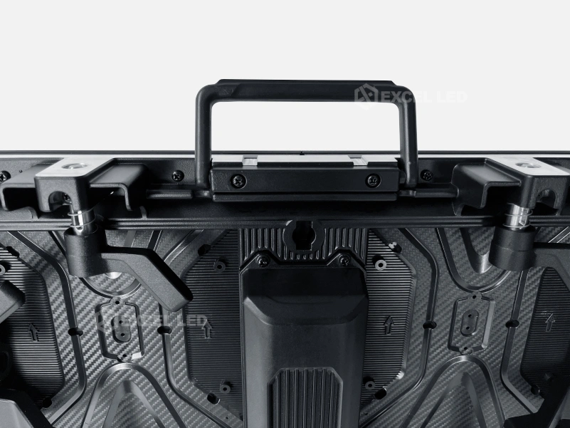 Max Series rental LED display cabinet top carry handle design