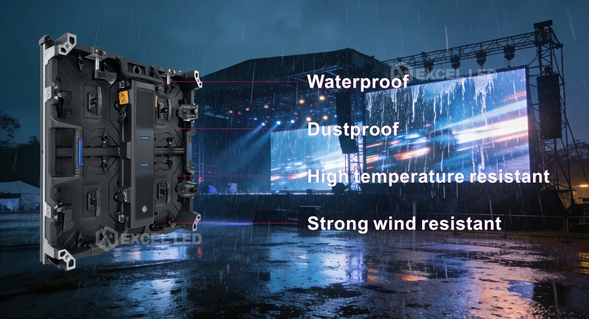 Front Service Outdoor Rental LED Screen