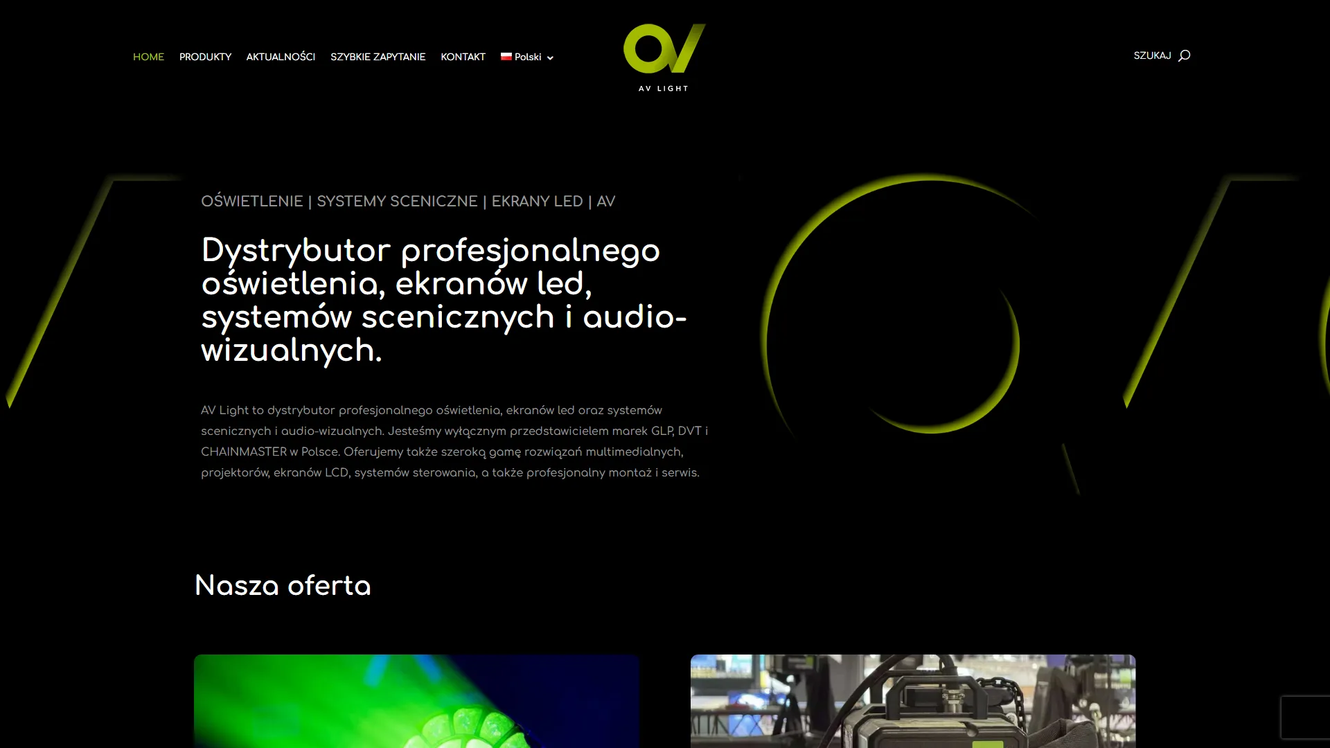 AV Light LED Screen Rental Distributor Poland Official Website