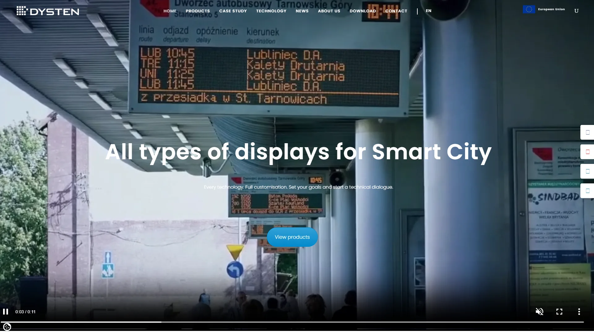 DYSTEN LED Display Manufacturer Poland Smart City Official Website