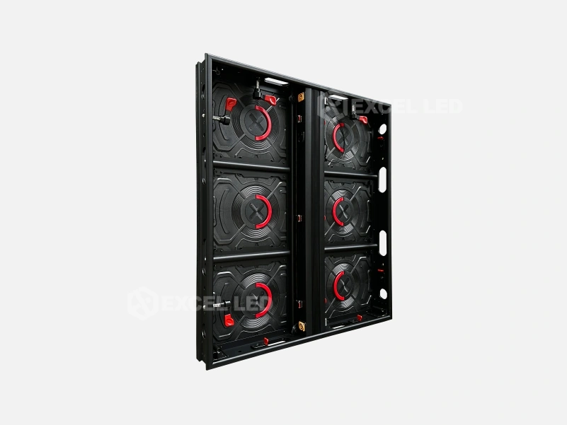 800x900mm iron LED cabinet rear view with 800mm and 900mm dimension annotations