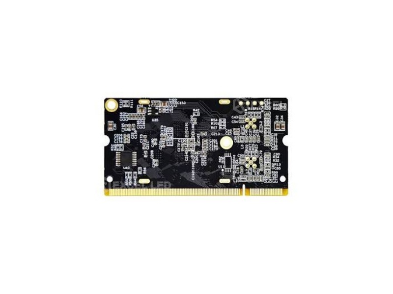 Colorlight i9 LED receiving card top down view showing hub output connectors and driver circuitry