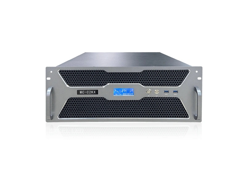 Mooncell MC-C2 multimedia server front view white background