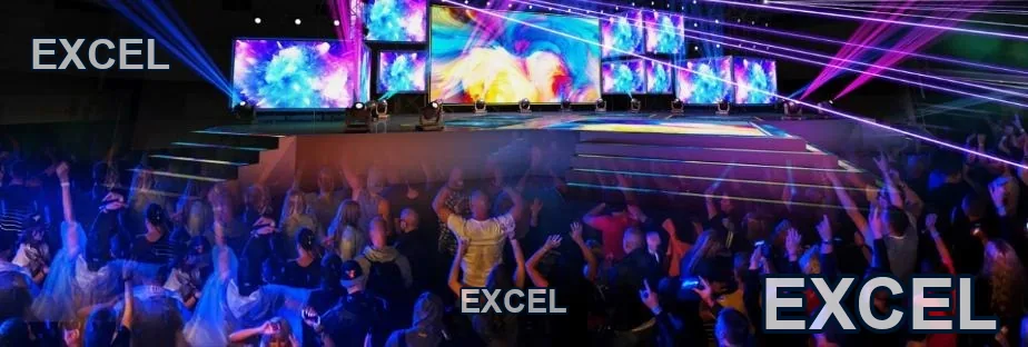 Large-format LED wall at a live concert stage