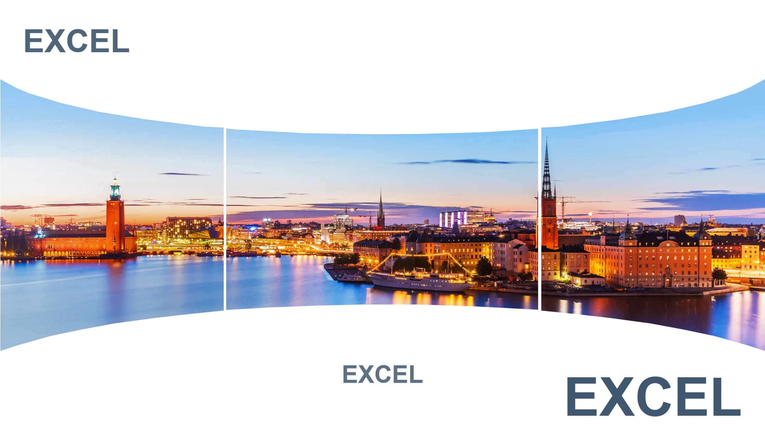 Wide curved outdoor LED wall configuration suited to the Aeroframe AF1000