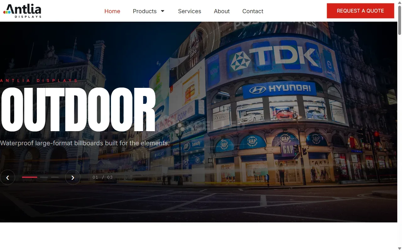 Antlia Displays LED Screen Supplier Chicago Official Website