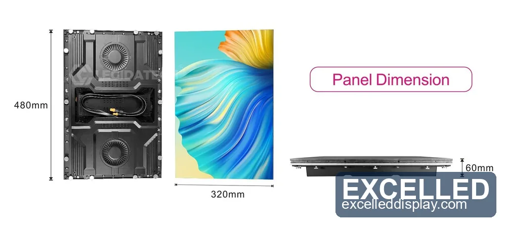 P3.91 rental LED display die-cast aluminum panel frame for indoor and outdoor touring walls