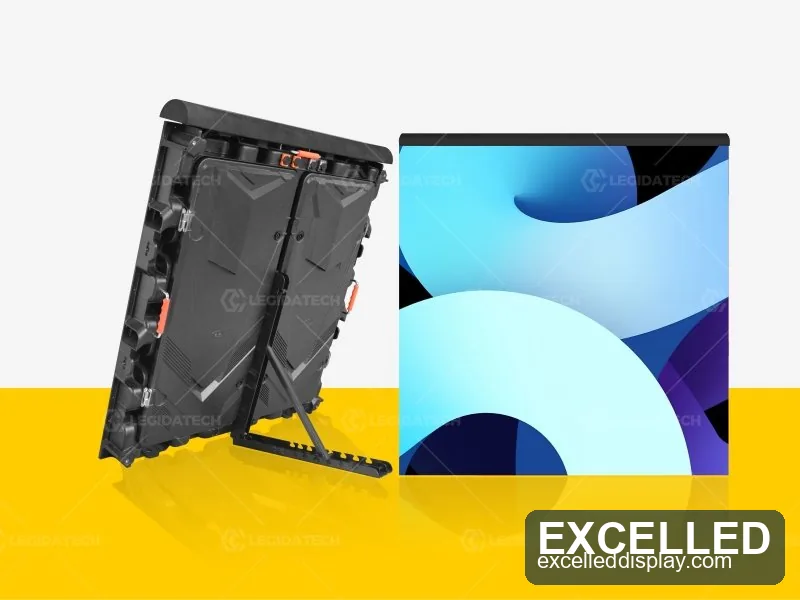 P3.91 outdoor rental LED display wall with high-brightness 1921 lamps readable in daylight