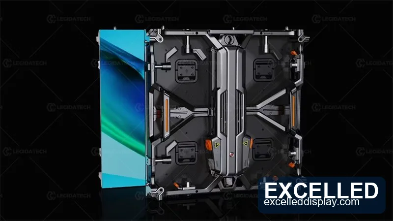 P3.91 LED display video wall at an indoor venue event showing mid-pitch stage content